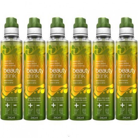 Beauty Drink Pêra, Chá Verde e Água de Coco